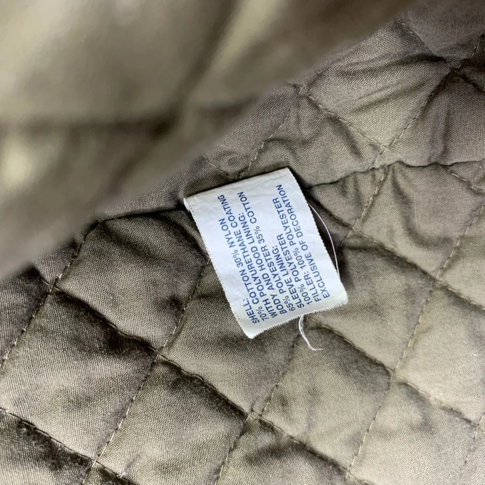 Vintage GAP Kids Jacket Size XXL 14-16 Khaki Parka Utility Field Quilt Lined Y2k